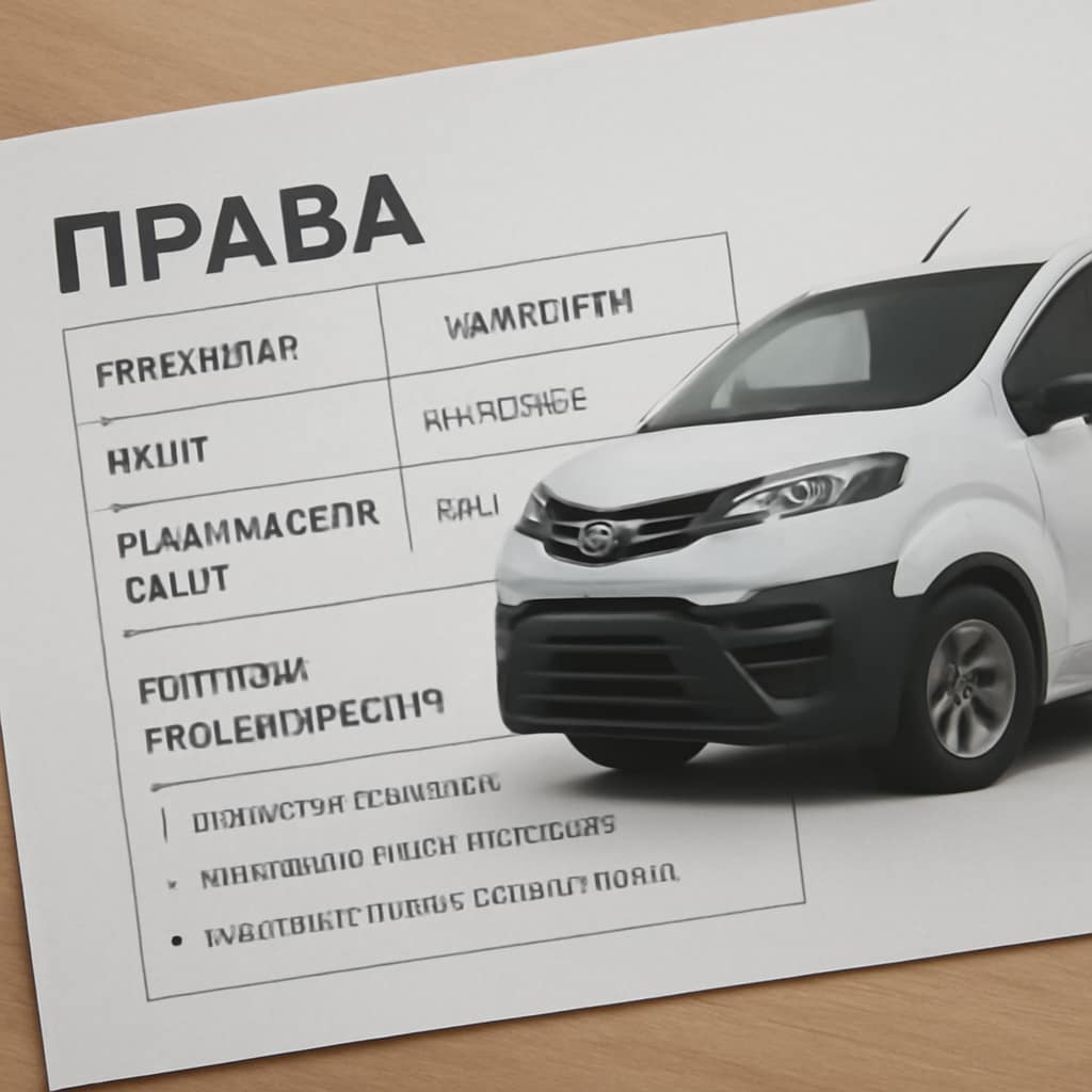 Toyota Proace — категория прав